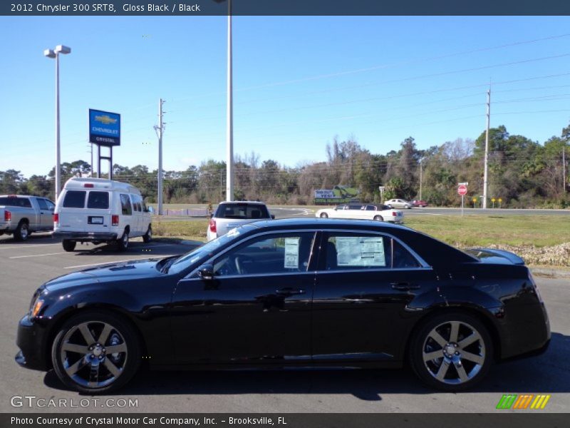 Gloss Black / Black 2012 Chrysler 300 SRT8