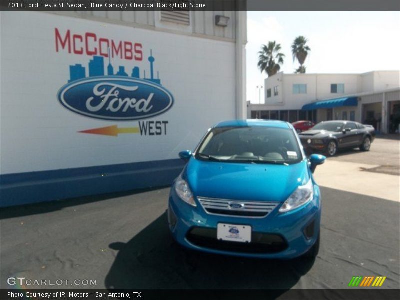 Blue Candy / Charcoal Black/Light Stone 2013 Ford Fiesta SE Sedan