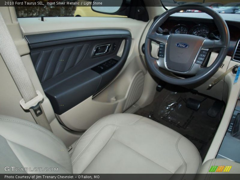 Ingot Silver Metallic / Light Stone 2010 Ford Taurus SEL