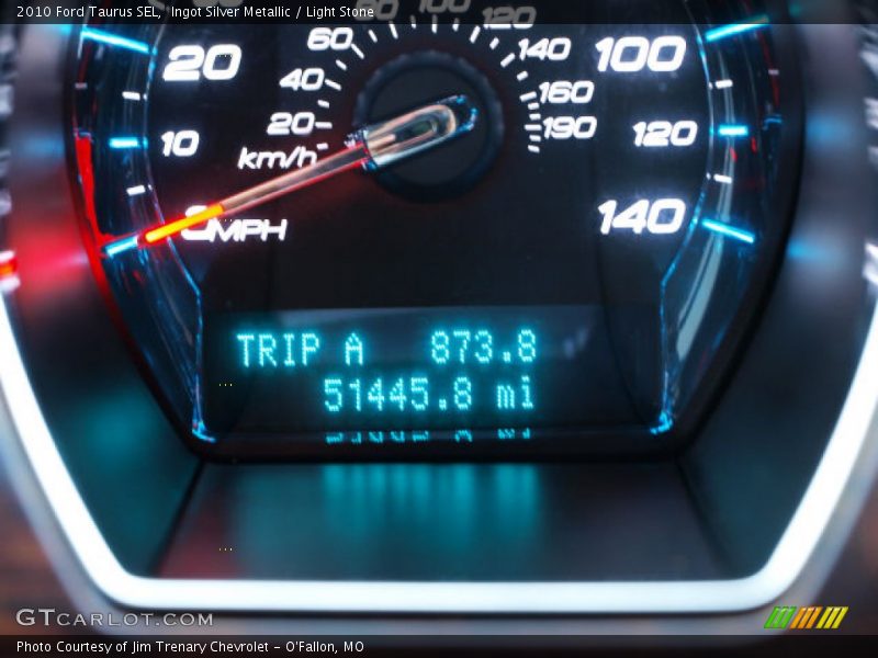 Ingot Silver Metallic / Light Stone 2010 Ford Taurus SEL