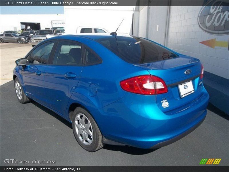 Blue Candy / Charcoal Black/Light Stone 2013 Ford Fiesta SE Sedan