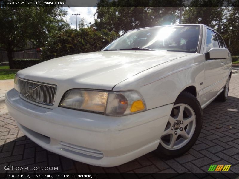 White / Tan 1998 Volvo S70 GLT