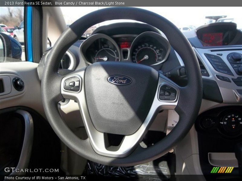 Blue Candy / Charcoal Black/Light Stone 2013 Ford Fiesta SE Sedan