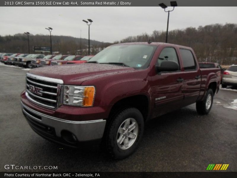 Sonoma Red Metallic / Ebony 2013 GMC Sierra 1500 SLE Crew Cab 4x4