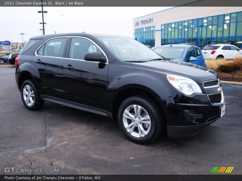 Black / Jet Black 2012 Chevrolet Equinox LS