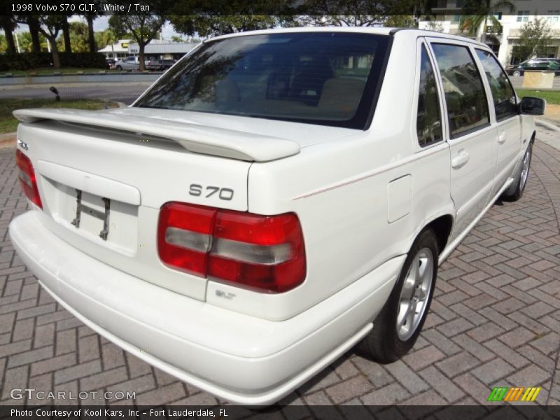 White / Tan 1998 Volvo S70 GLT