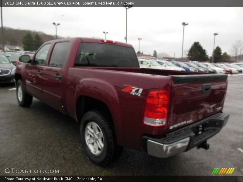 Sonoma Red Metallic / Ebony 2013 GMC Sierra 1500 SLE Crew Cab 4x4