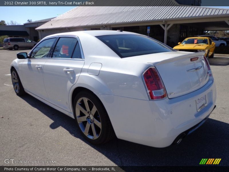 Ivory Tri-Coat Pearl / Black 2012 Chrysler 300 SRT8