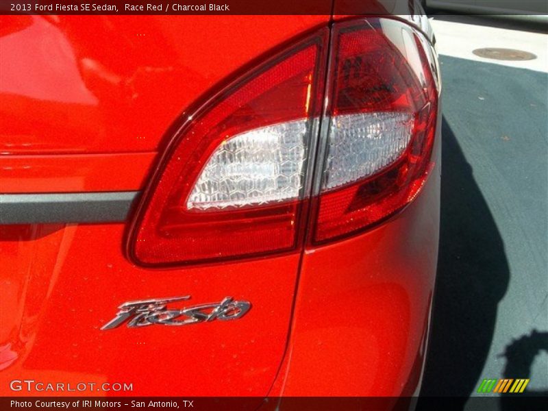Race Red / Charcoal Black 2013 Ford Fiesta SE Sedan
