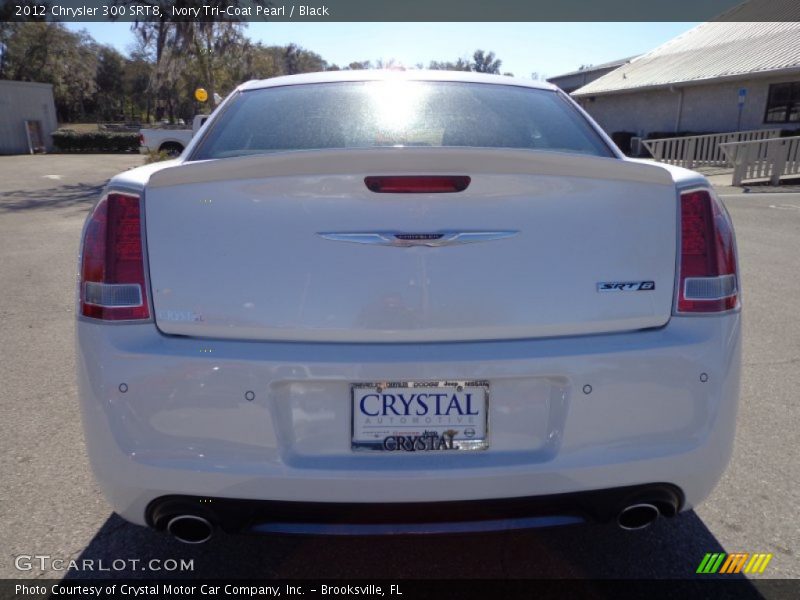 Ivory Tri-Coat Pearl / Black 2012 Chrysler 300 SRT8