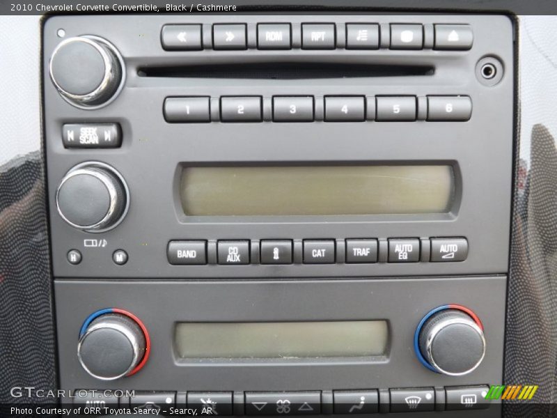 Controls of 2010 Corvette Convertible
