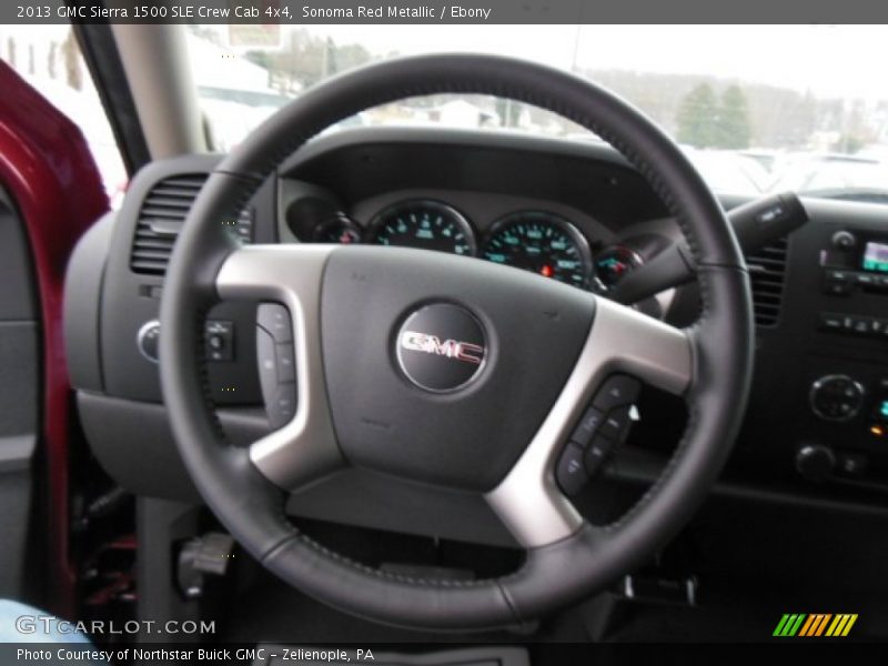 Sonoma Red Metallic / Ebony 2013 GMC Sierra 1500 SLE Crew Cab 4x4