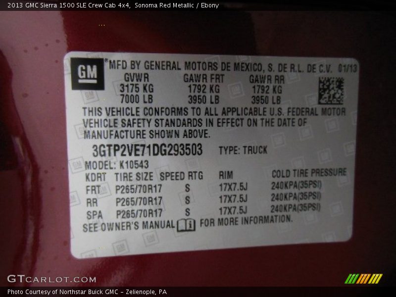 Sonoma Red Metallic / Ebony 2013 GMC Sierra 1500 SLE Crew Cab 4x4