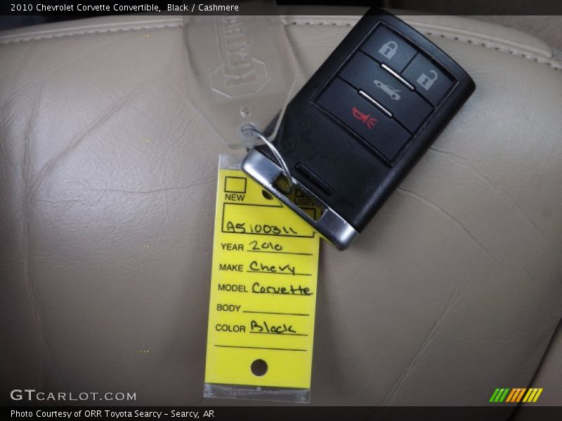 Black / Cashmere 2010 Chevrolet Corvette Convertible