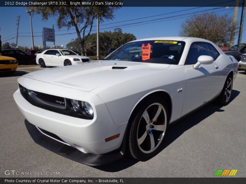 Bright White / Dark Slate Gray 2012 Dodge Challenger SRT8 392