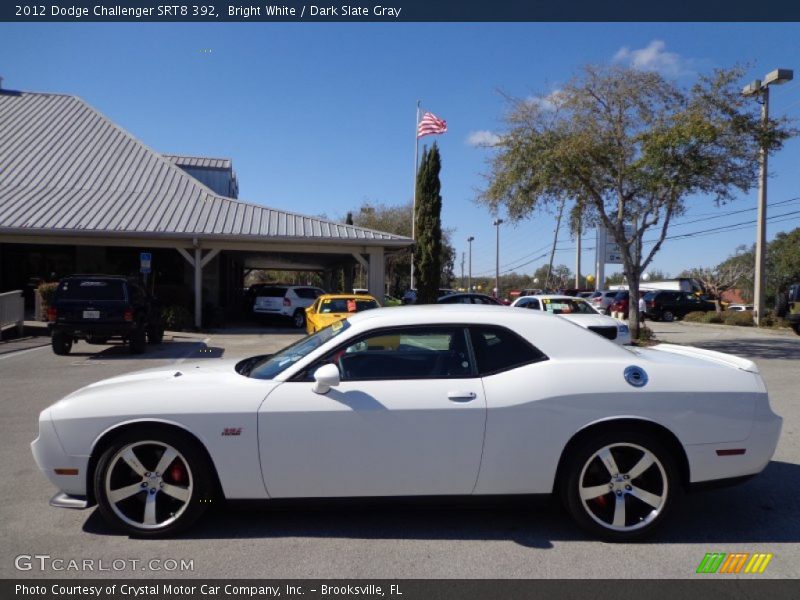 Bright White / Dark Slate Gray 2012 Dodge Challenger SRT8 392
