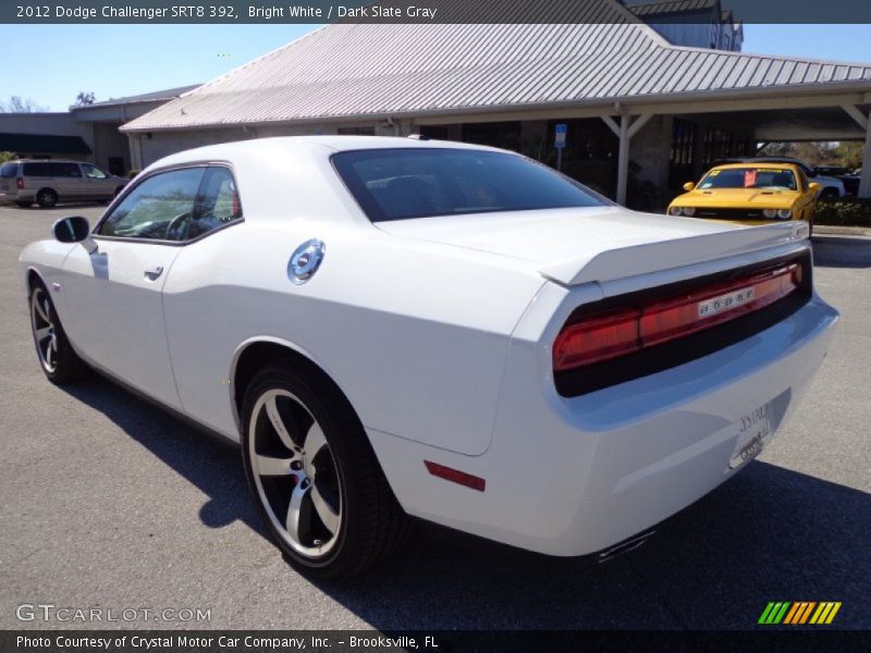 Bright White / Dark Slate Gray 2012 Dodge Challenger SRT8 392