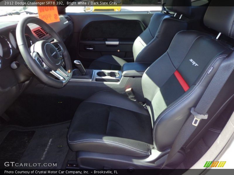 Bright White / Dark Slate Gray 2012 Dodge Challenger SRT8 392