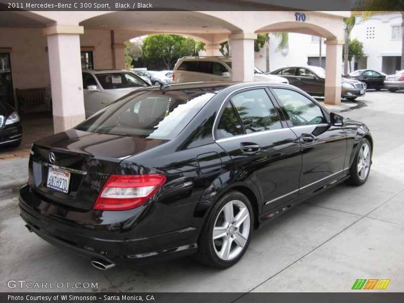 Black / Black 2011 Mercedes-Benz C 300 Sport