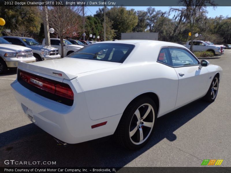 Bright White / Dark Slate Gray 2012 Dodge Challenger SRT8 392