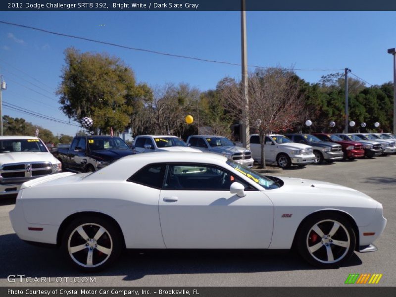 Bright White / Dark Slate Gray 2012 Dodge Challenger SRT8 392