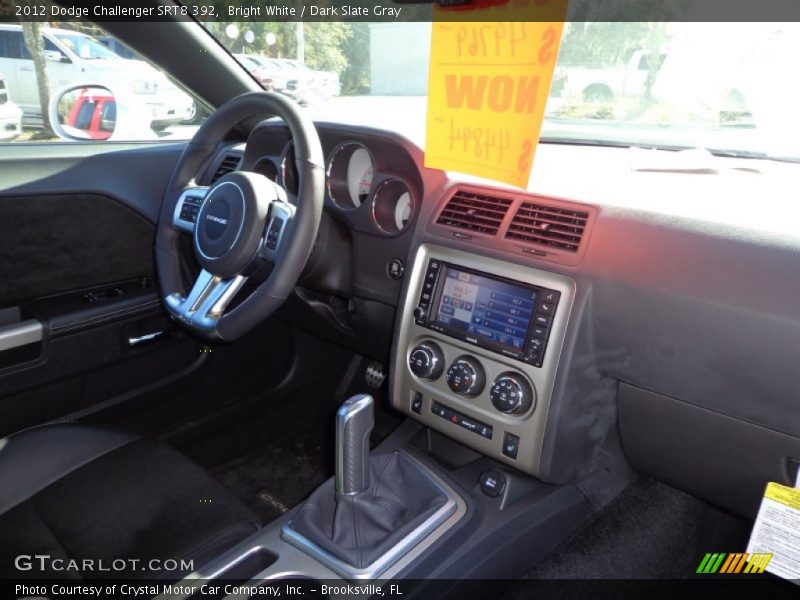 Bright White / Dark Slate Gray 2012 Dodge Challenger SRT8 392