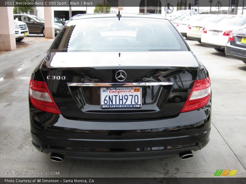 Black / Black 2011 Mercedes-Benz C 300 Sport