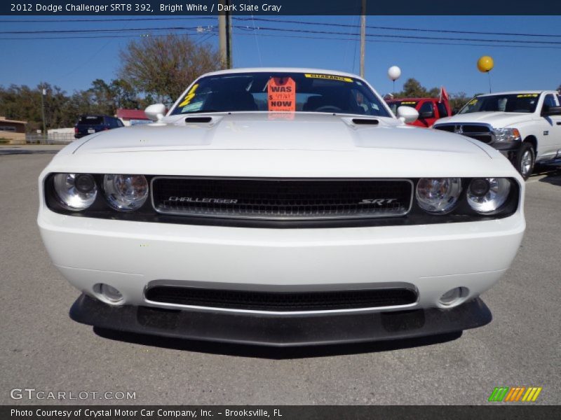 Bright White / Dark Slate Gray 2012 Dodge Challenger SRT8 392