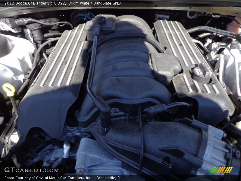 Bright White / Dark Slate Gray 2012 Dodge Challenger SRT8 392