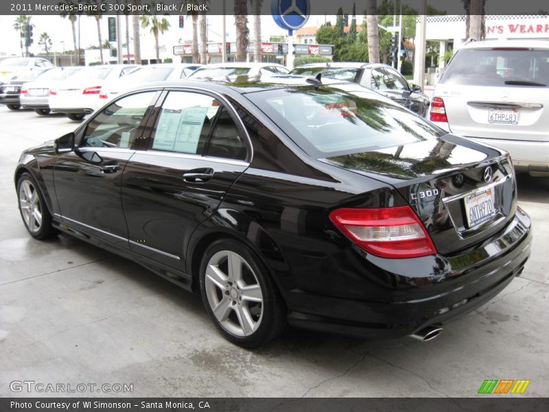 Black / Black 2011 Mercedes-Benz C 300 Sport
