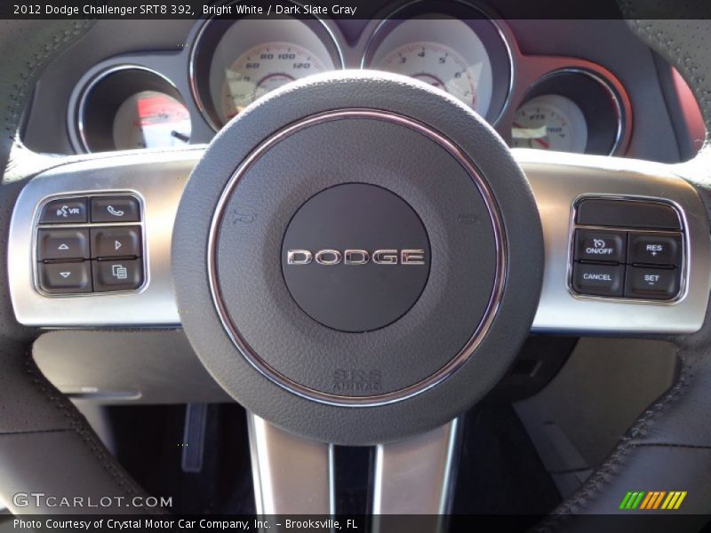 Bright White / Dark Slate Gray 2012 Dodge Challenger SRT8 392