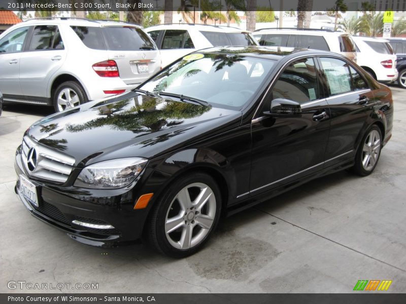 Black / Black 2011 Mercedes-Benz C 300 Sport