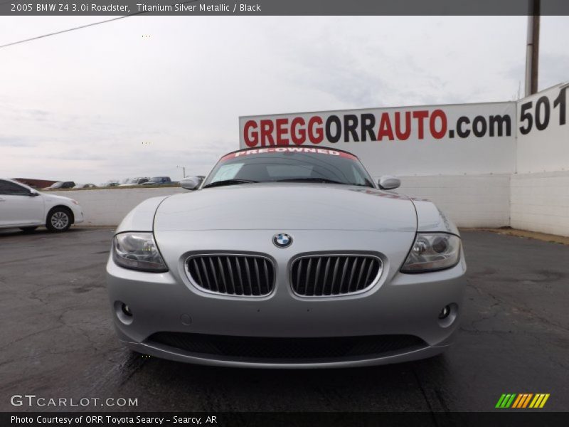 Titanium Silver Metallic / Black 2005 BMW Z4 3.0i Roadster