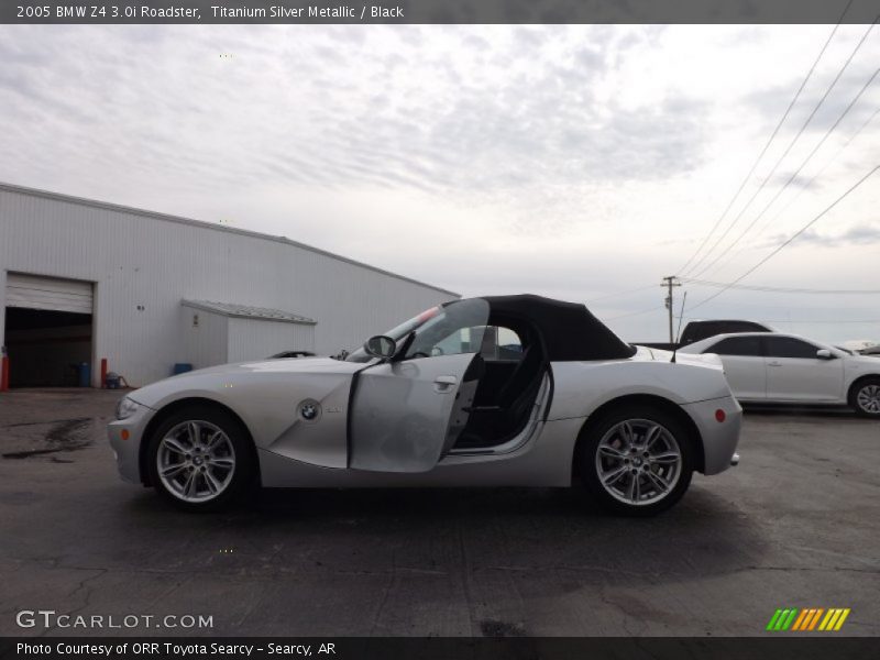 Titanium Silver Metallic / Black 2005 BMW Z4 3.0i Roadster