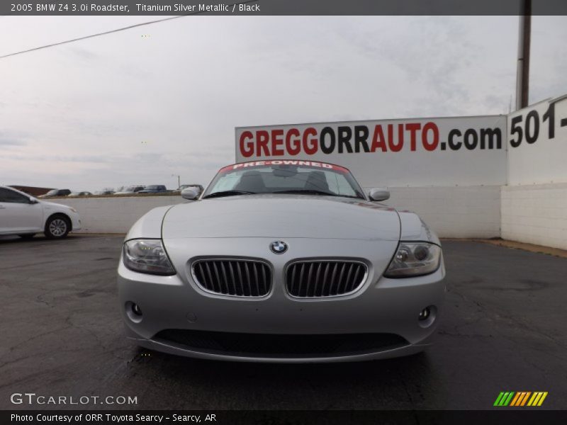 Titanium Silver Metallic / Black 2005 BMW Z4 3.0i Roadster