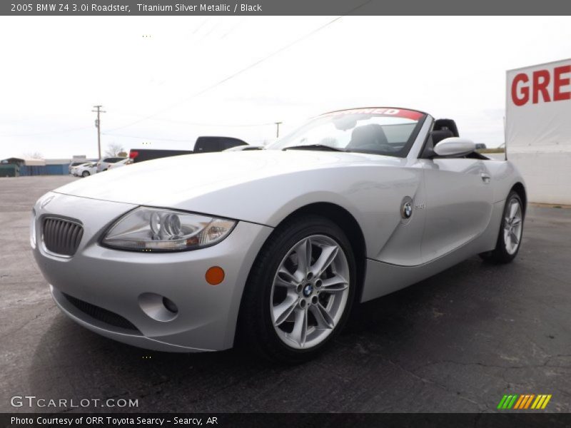 Titanium Silver Metallic / Black 2005 BMW Z4 3.0i Roadster