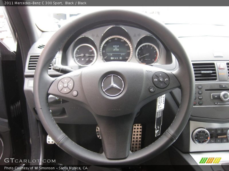 Black / Black 2011 Mercedes-Benz C 300 Sport