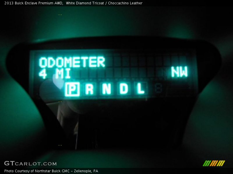 White Diamond Tricoat / Choccachino Leather 2013 Buick Enclave Premium AWD
