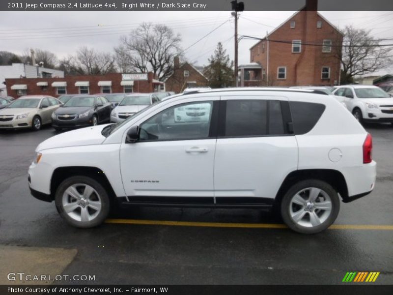 Bright White / Dark Slate Gray 2011 Jeep Compass 2.4 Latitude 4x4