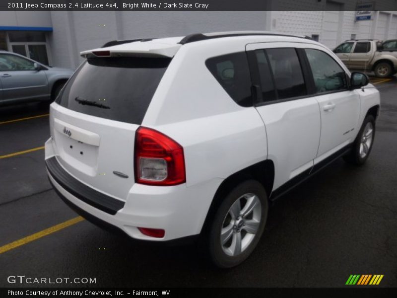 Bright White / Dark Slate Gray 2011 Jeep Compass 2.4 Latitude 4x4