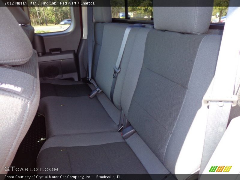 Red Alert / Charcoal 2012 Nissan Titan S King Cab