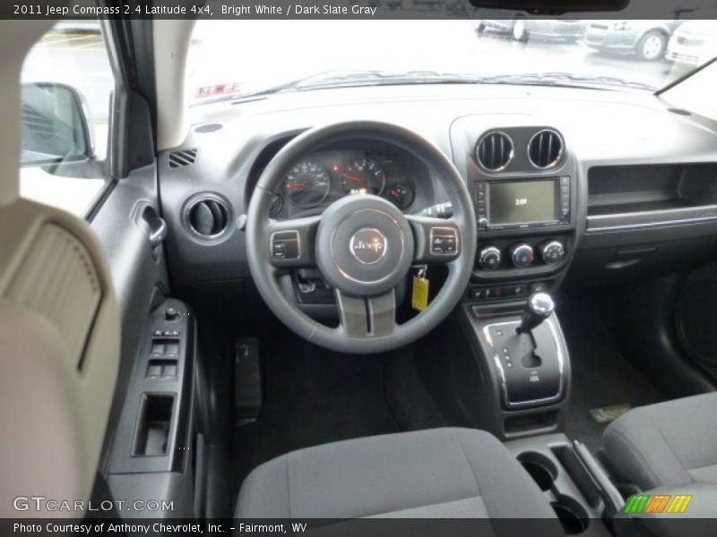 Bright White / Dark Slate Gray 2011 Jeep Compass 2.4 Latitude 4x4