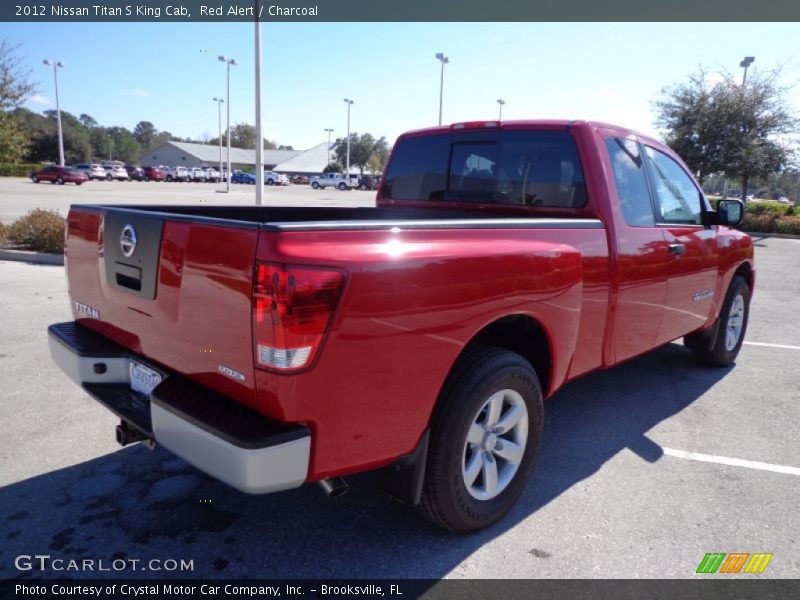 Red Alert / Charcoal 2012 Nissan Titan S King Cab