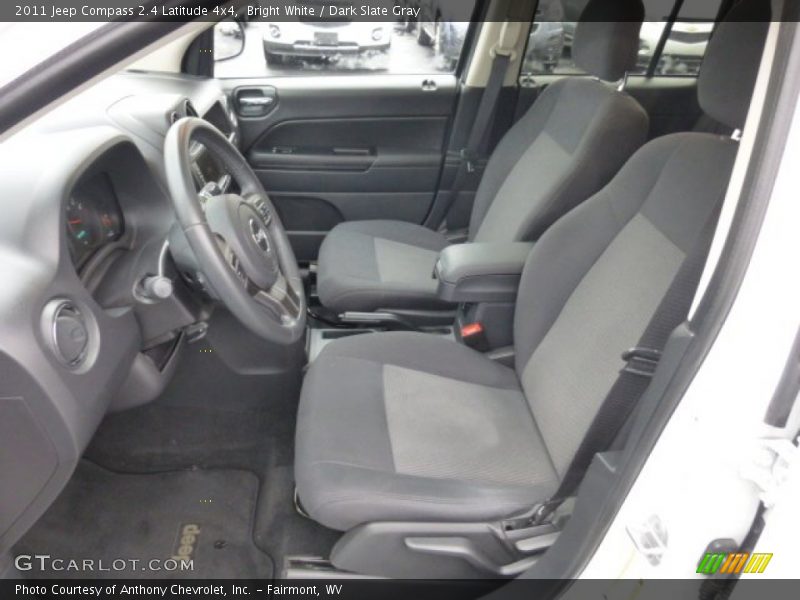 Bright White / Dark Slate Gray 2011 Jeep Compass 2.4 Latitude 4x4