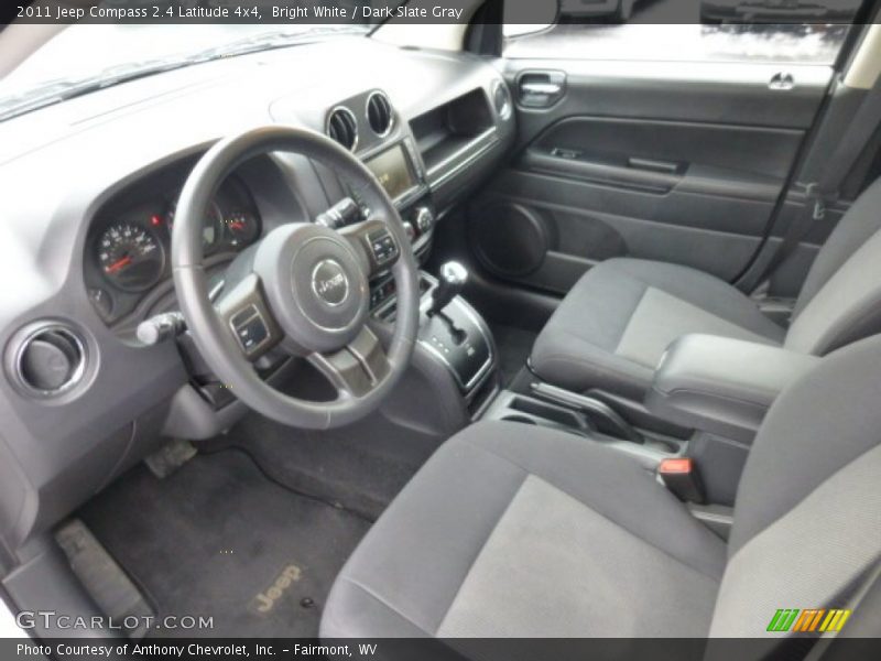 Bright White / Dark Slate Gray 2011 Jeep Compass 2.4 Latitude 4x4