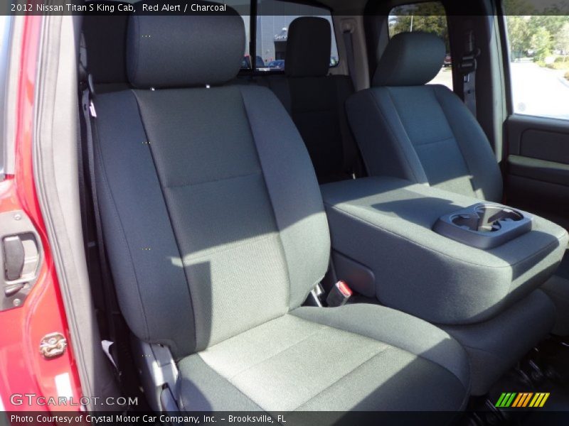 Red Alert / Charcoal 2012 Nissan Titan S King Cab