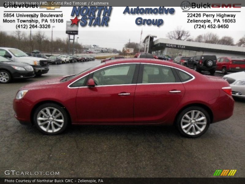 Crystal Red Tintcoat / Cashmere 2013 Buick Verano FWD