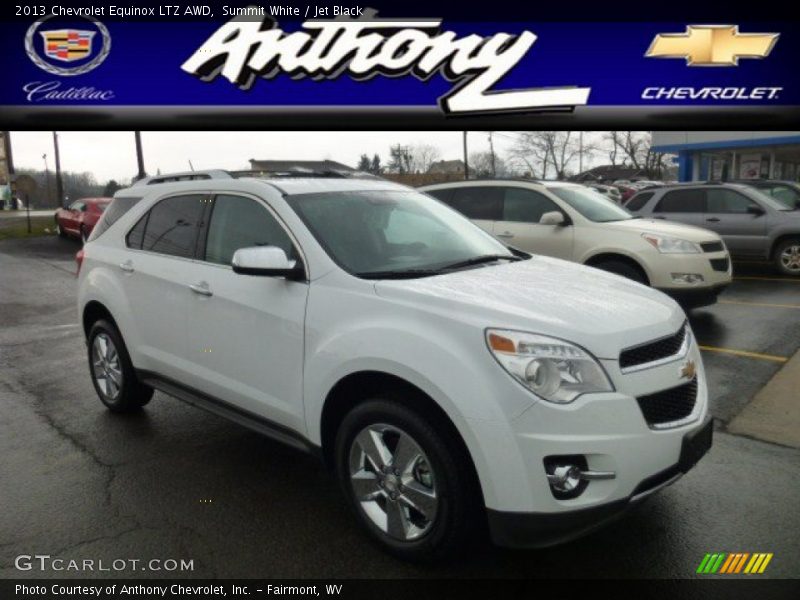 Summit White / Jet Black 2013 Chevrolet Equinox LTZ AWD