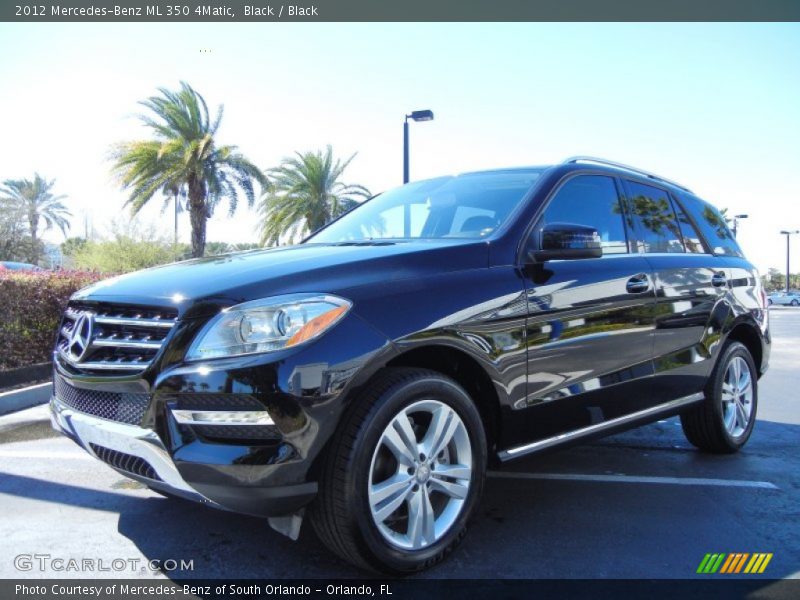 Black / Black 2012 Mercedes-Benz ML 350 4Matic