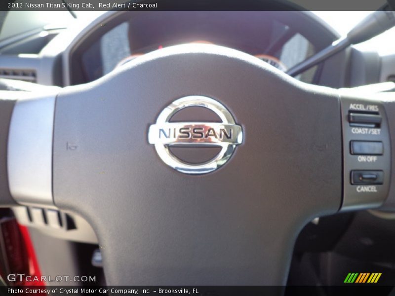 Red Alert / Charcoal 2012 Nissan Titan S King Cab